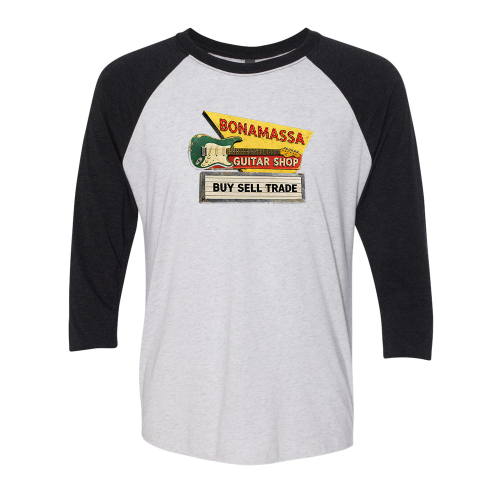 Joe Bonamassa Bona Guitar Shop 3/4 t-skjorte unisex triblend