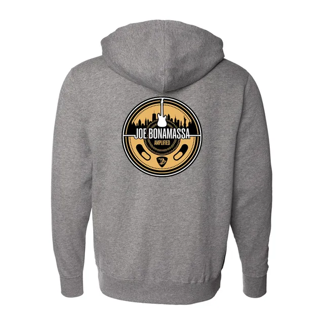 Joe Bonamassa JB Amplified hettejakke glidelås svart fleece