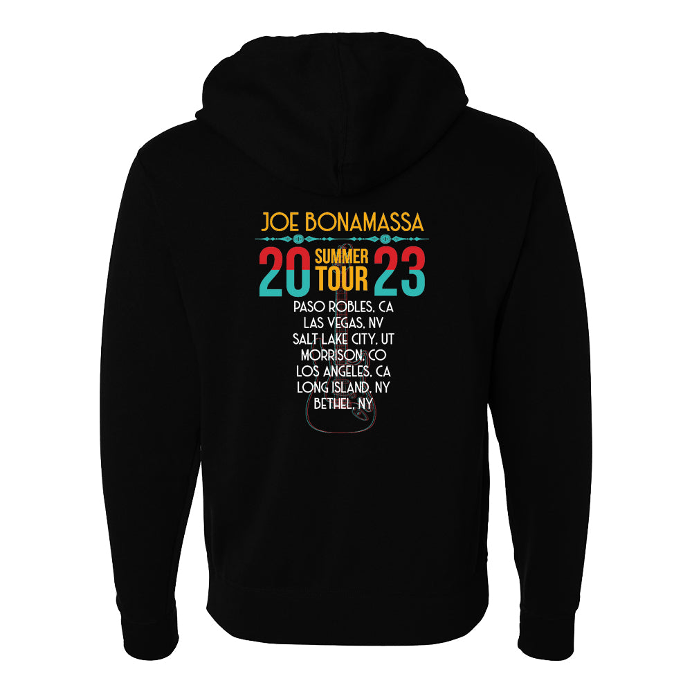 Joe Bonamassa 2023 U.S. Summer Tour Zip-hoodie fleece