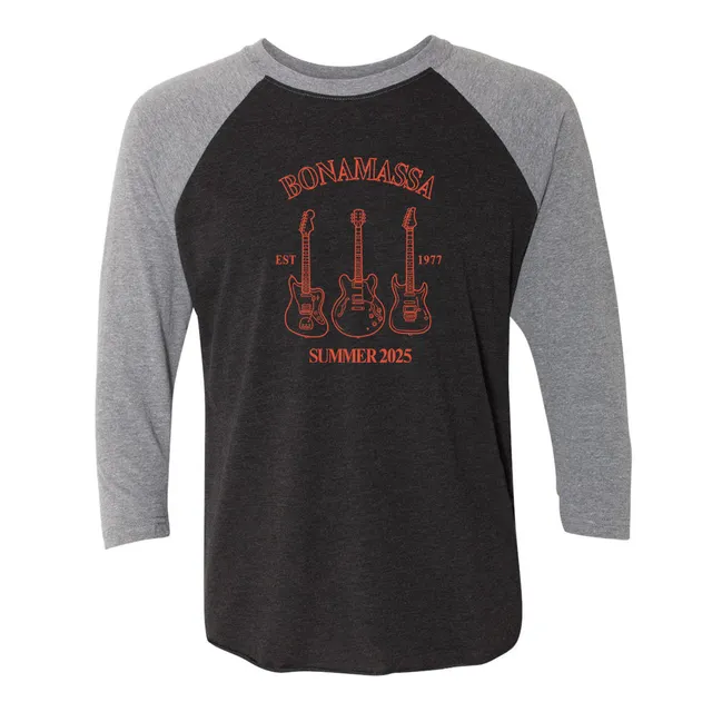 Joe Bonamassa Summer 2025 t-skjorte 3/4 ermer unisex