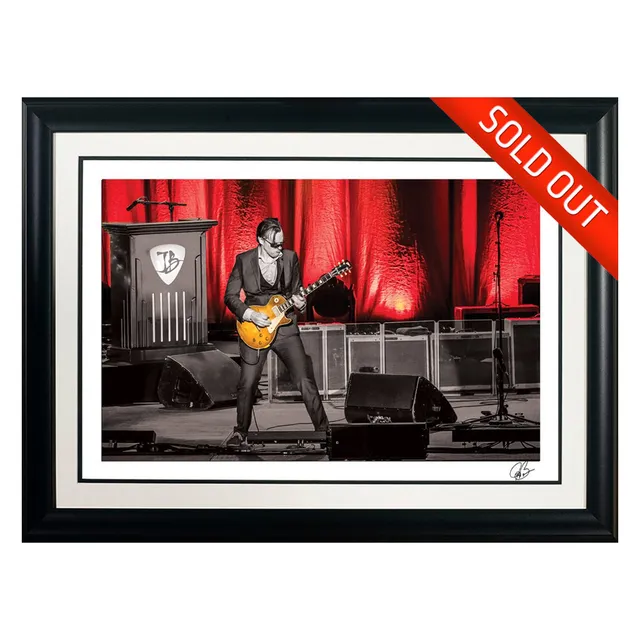 Joe Bonamassa Red House litografi #29 signert innrammet