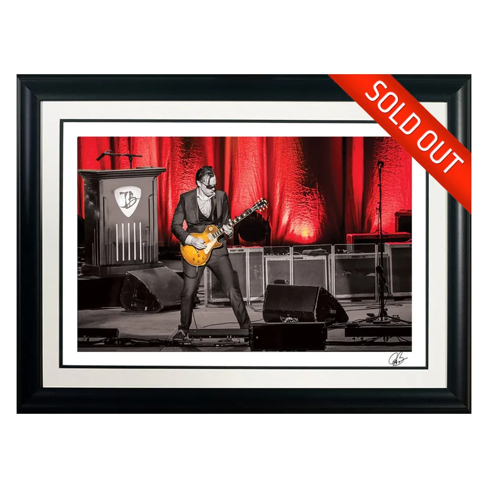 Joe Bonamassa Red House litografi #29 signert innrammet