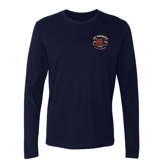 Joe Bonamassa 2026 Red Rocks langermet t-skjorte navy