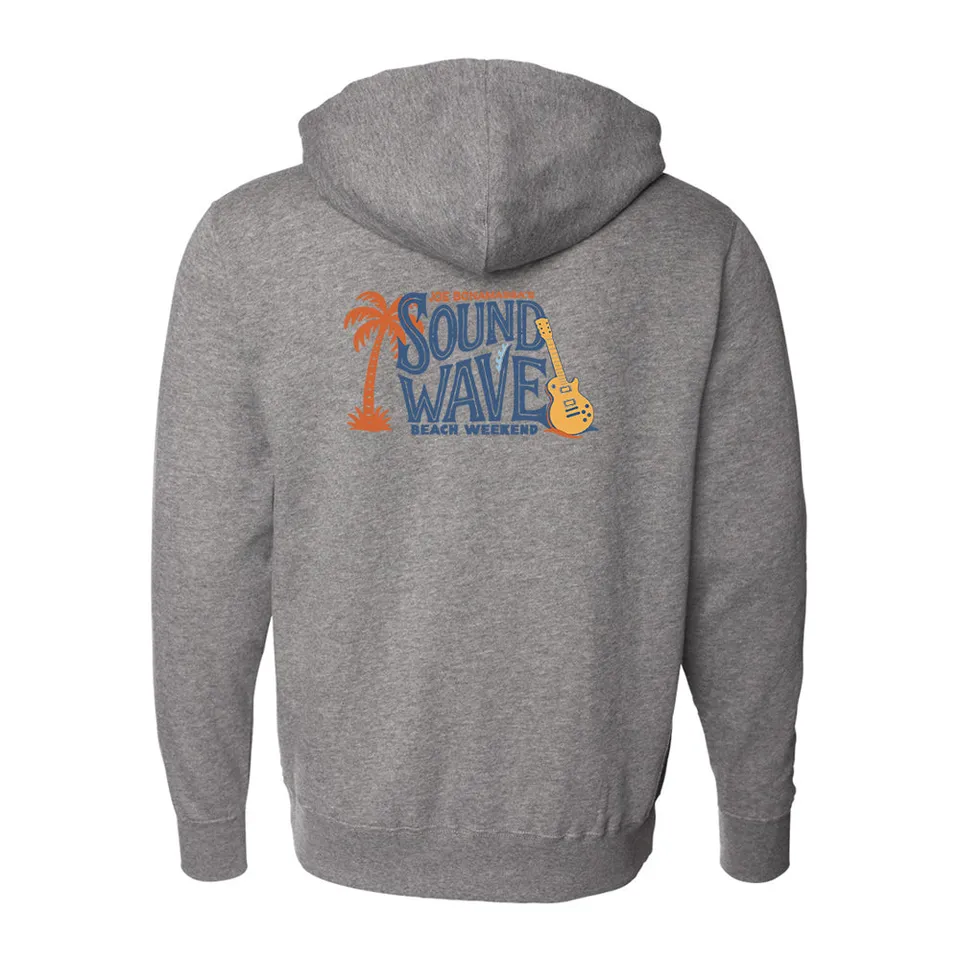 Joe Bonamassa Sound Wave Beach Weekend 2026 zip-hoodie svart