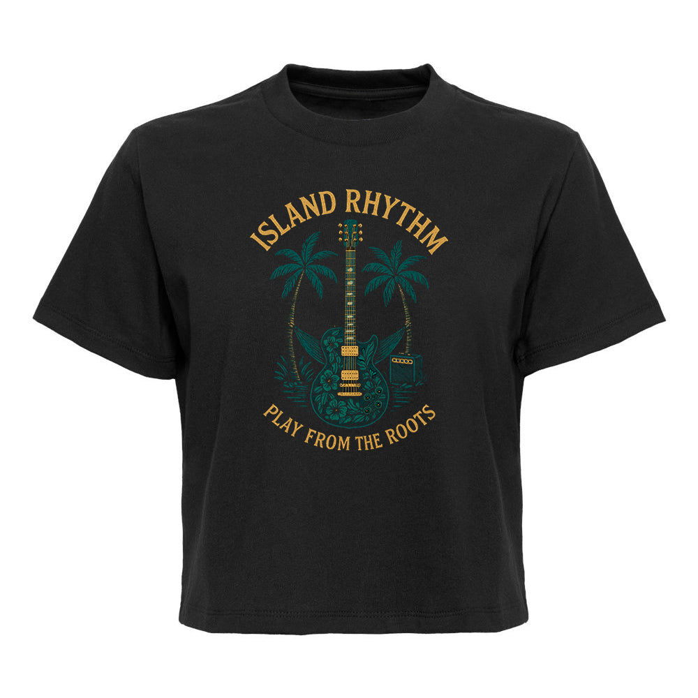 Joe Bonamassa Island Rhythm Boxy T-skjorte dame svart cropped