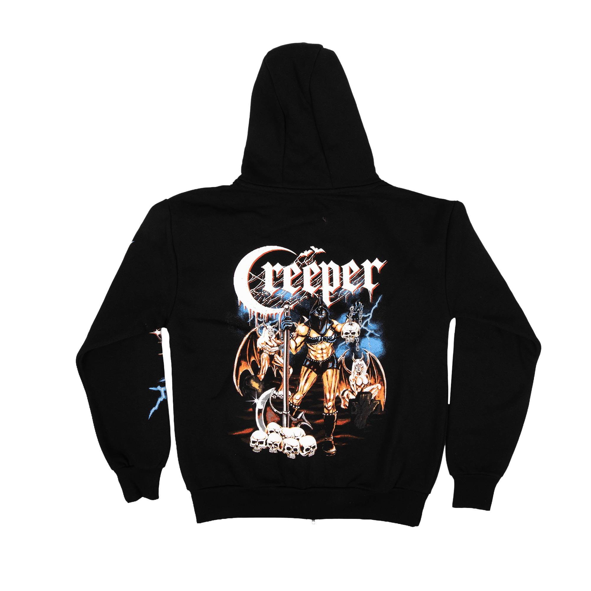 Creeper Angelic Underworld Zip Hoodie hettejakke svart