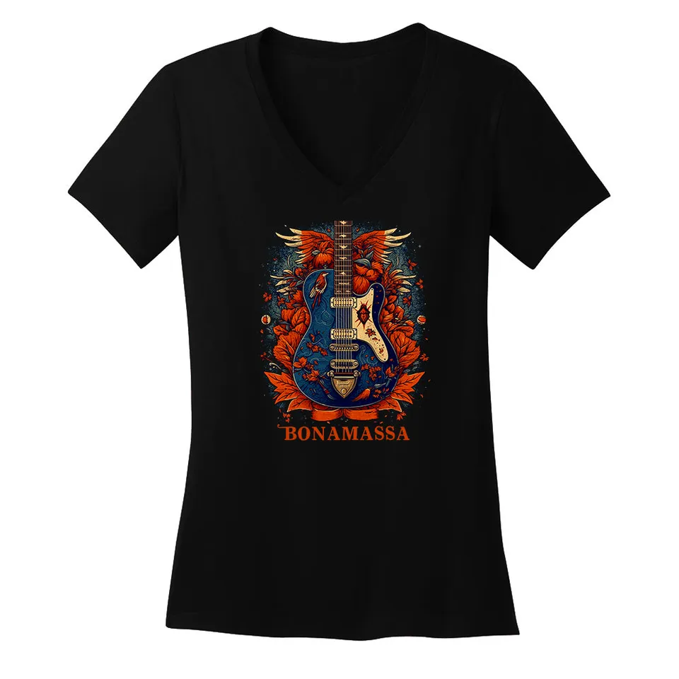 Joe Bonamassa Blues Reverie V-hals t-skjorte dame bomull