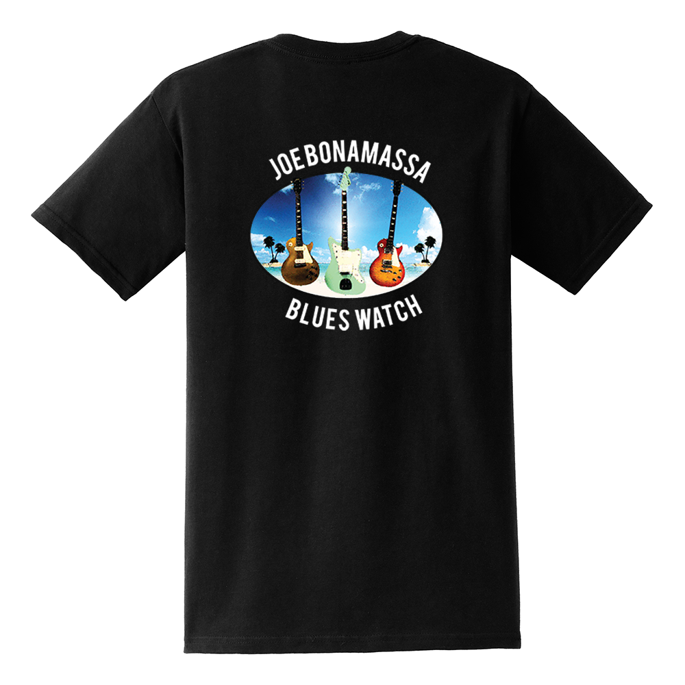 Joe Bonamassa Blues Watch t-skjorte unisex brystlomme bomull