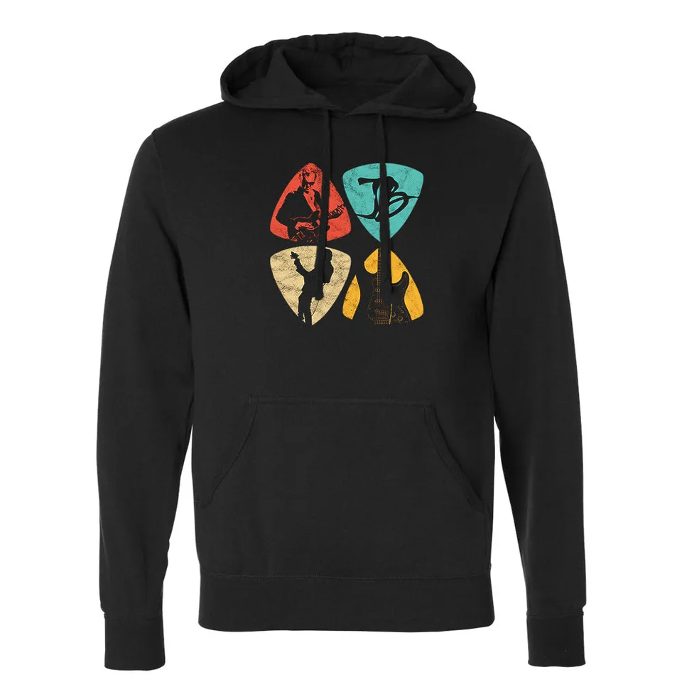 Joe Bonamassa Pick Collage hoodie svart unisex