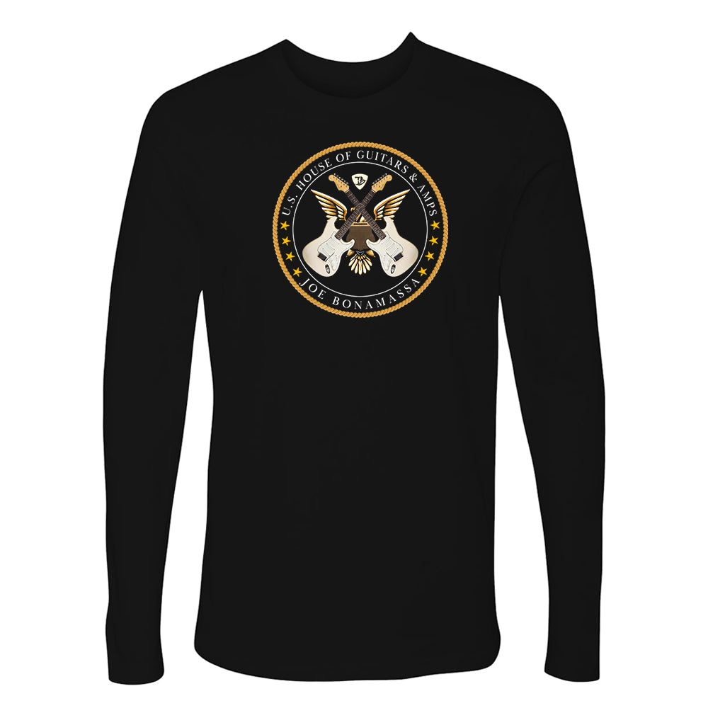 Joe Bonamassa House of Guitars & Amps langermet t-skjorte svart