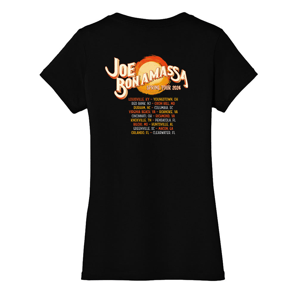 Joe Bonamassa 2024 U.S. Spring Tour Serenade V-Neck t-skjorte