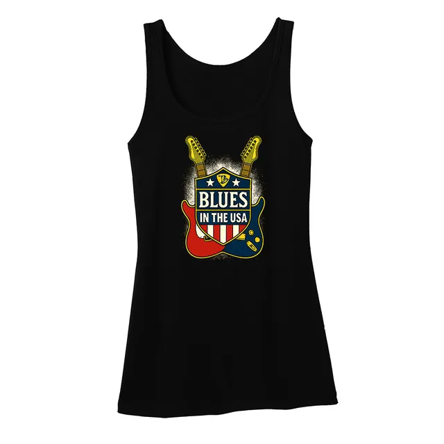 Joe Bonamassa Blues In The USA singlet dame svart bomull