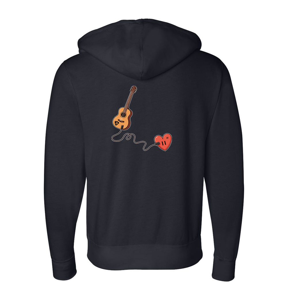 Joe Bonamassa Heartfelt Blues Zip-Up Hettejakke Svart Bomull