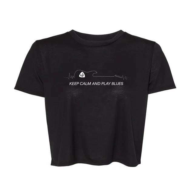 Joe Bonamassa Keep Calm croptopp dame svart flowy