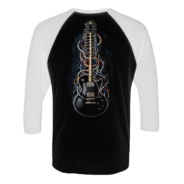 Joe Bonamassa Wired to Rock t-skjorte 3/4 ermer White/Black