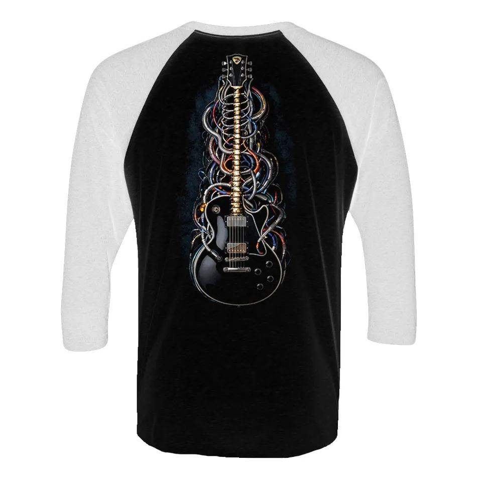 Joe Bonamassa Wired to Rock t-skjorte 3/4 ermer White/Black