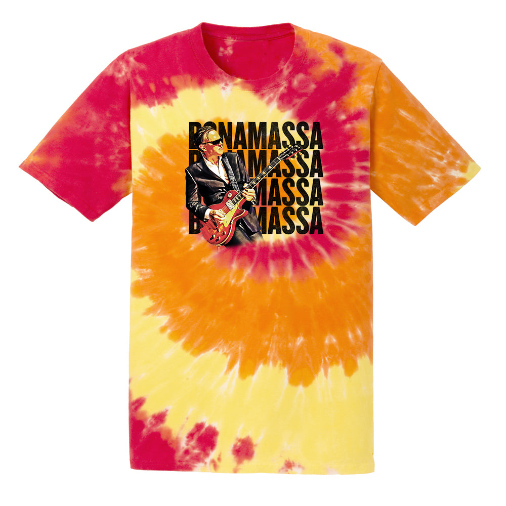 Joe Bonamassa Quadamassa 2.0 Tie Dye T-skjorte bomull