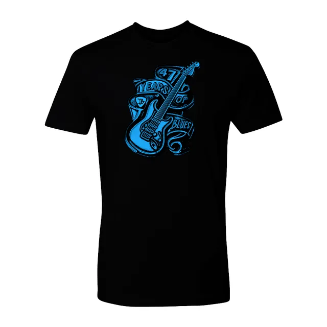Joe Bonamassa 47 Years of Blues t-skjorte svart unisex