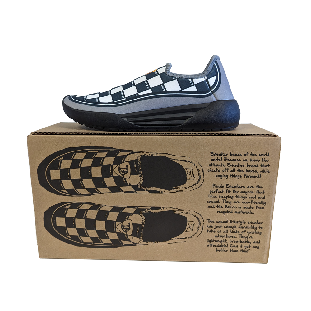 Joe Bonamassa Checkered Amps sneakers slip-on resirkulert