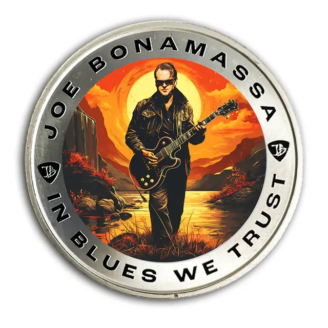 Joe Bonamassa 2023 sølvmynt 1 oz limited edition samleobjekt