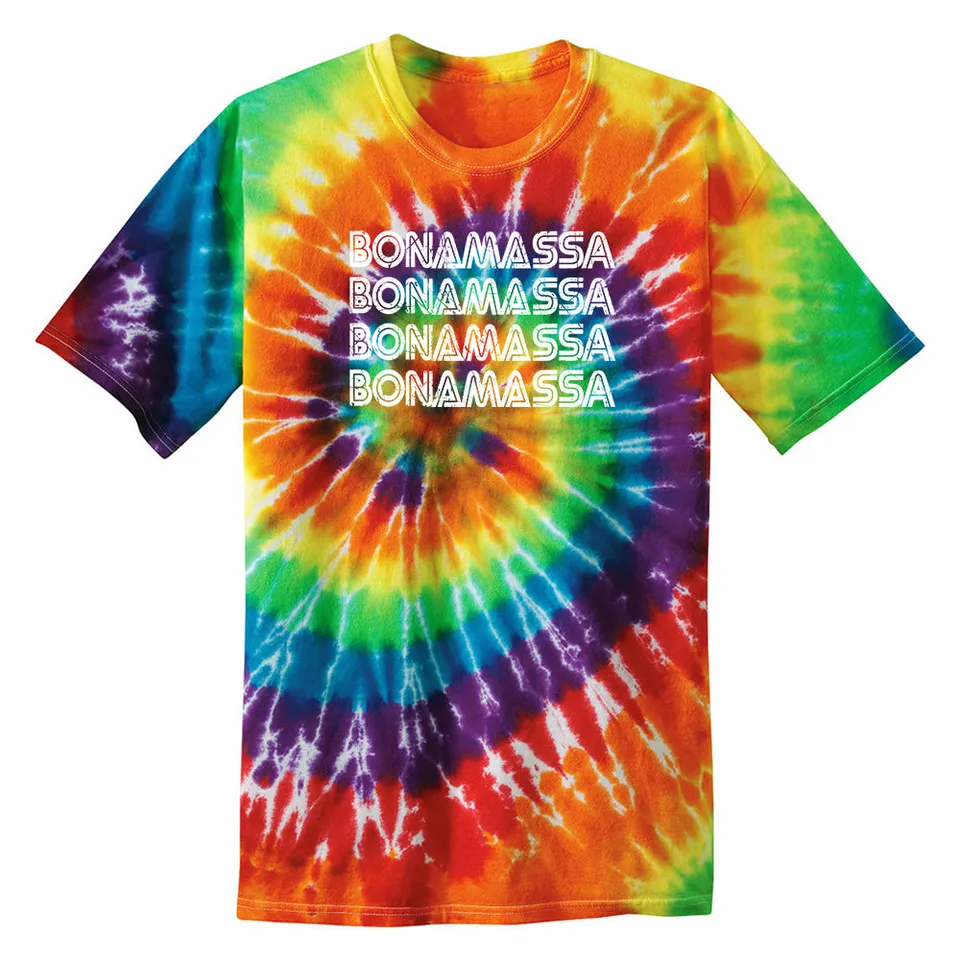Joe Bonamassa Quadamassa t-skjorte tie dye bomull