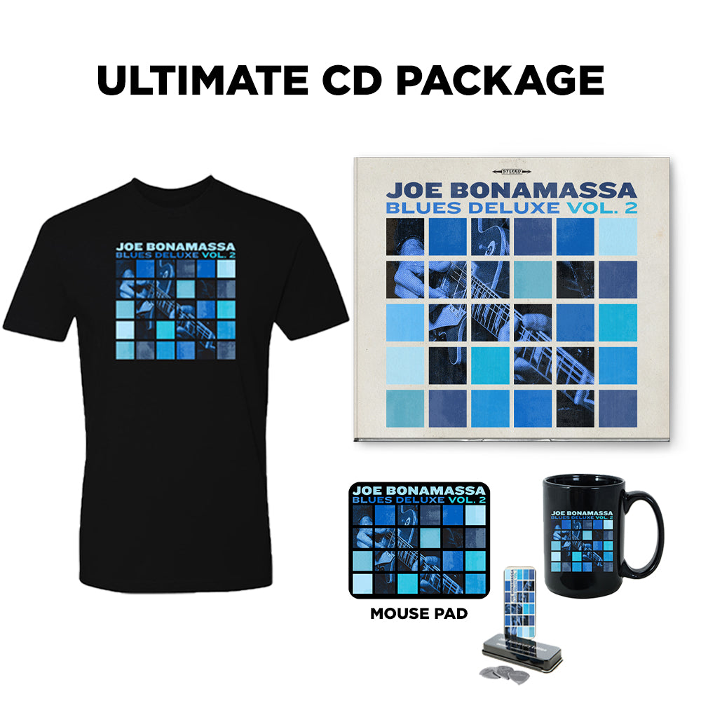 Joe Bonamassa Blues Deluxe Vol. 2 CD + t-skjorte pakke svart