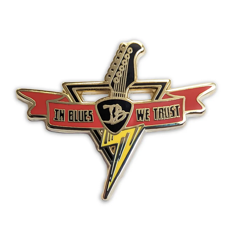 Joe Bonamassa Blues Thunderbolt pin samleobjekt gull
