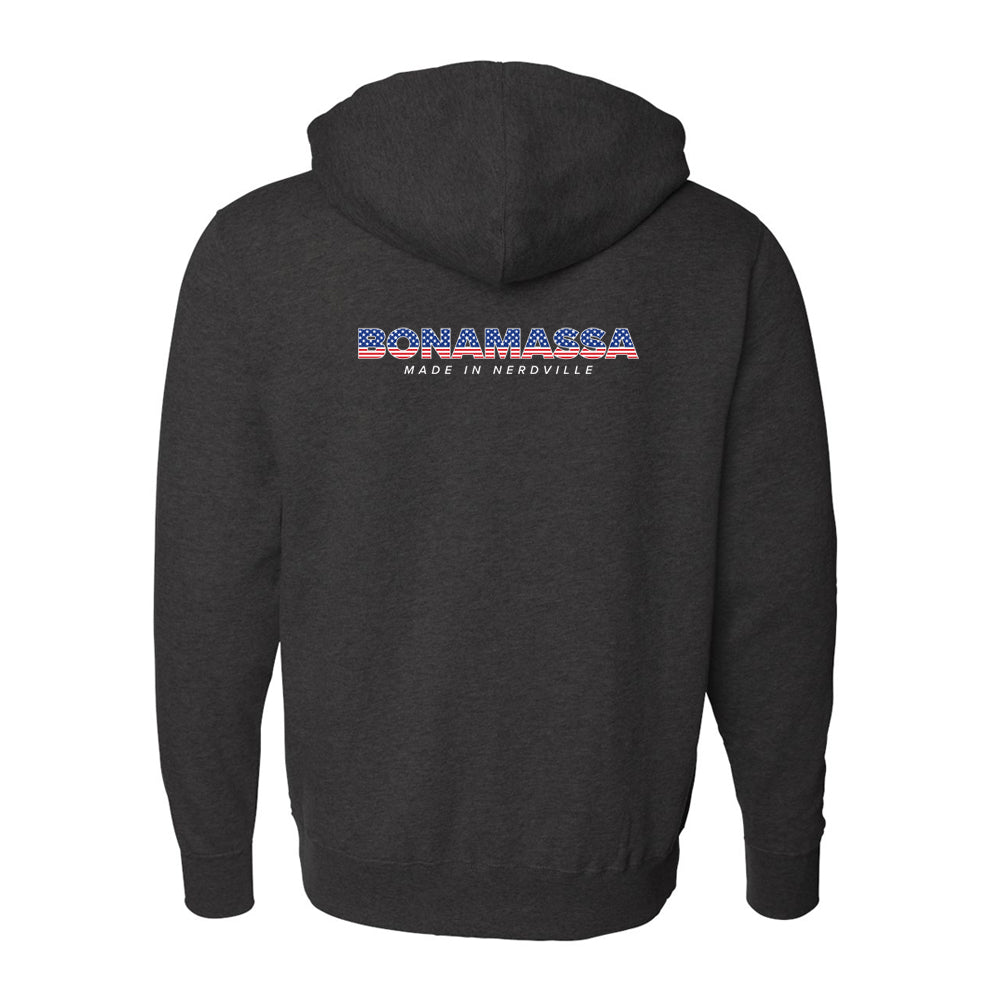 Joe Bonamassa Made In Nerdville hettejakke svart