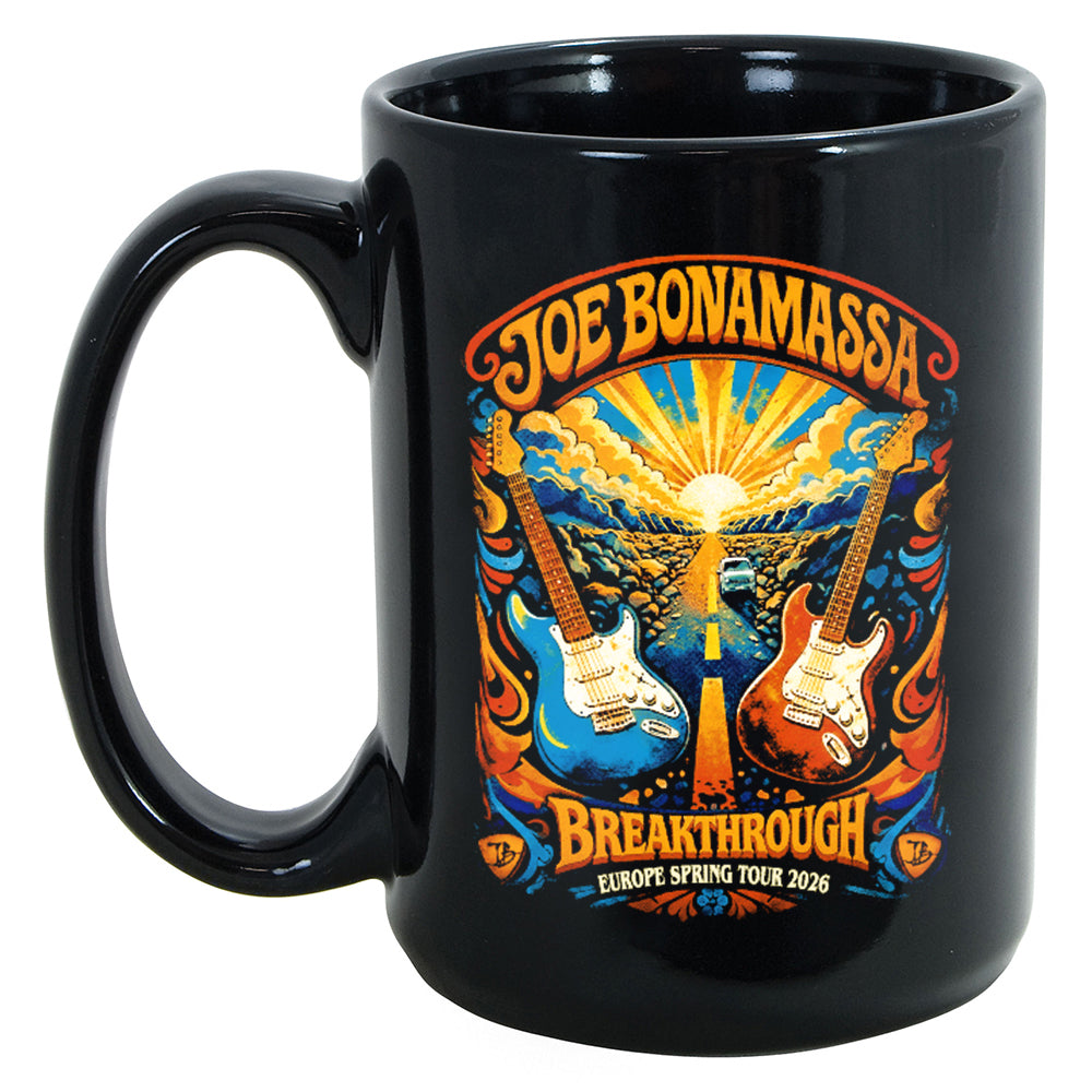 Joe Bonamassa 2026 Europe Spring Tour krus 11 oz keramikk