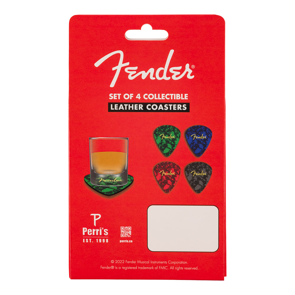 Joe Bonamassa Fender Pick Shape coastere skinn 4-pk