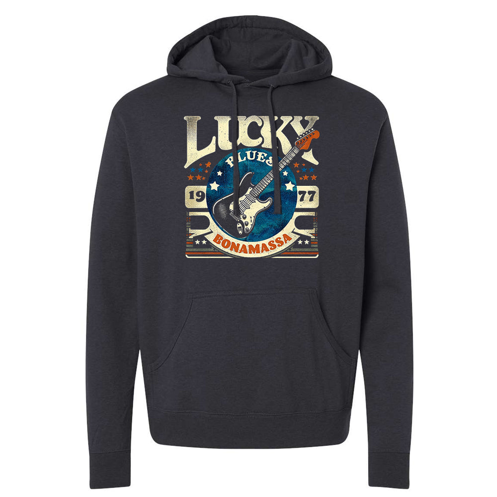 Joe Bonamassa Lucky Blues Strat hettegenser svart pullover