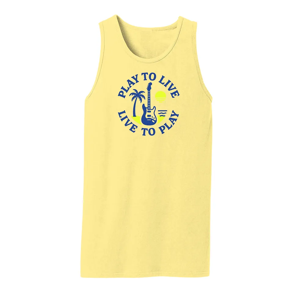 Joe Bonamassa Play To Live Beach Wash singlet hvit bomull
