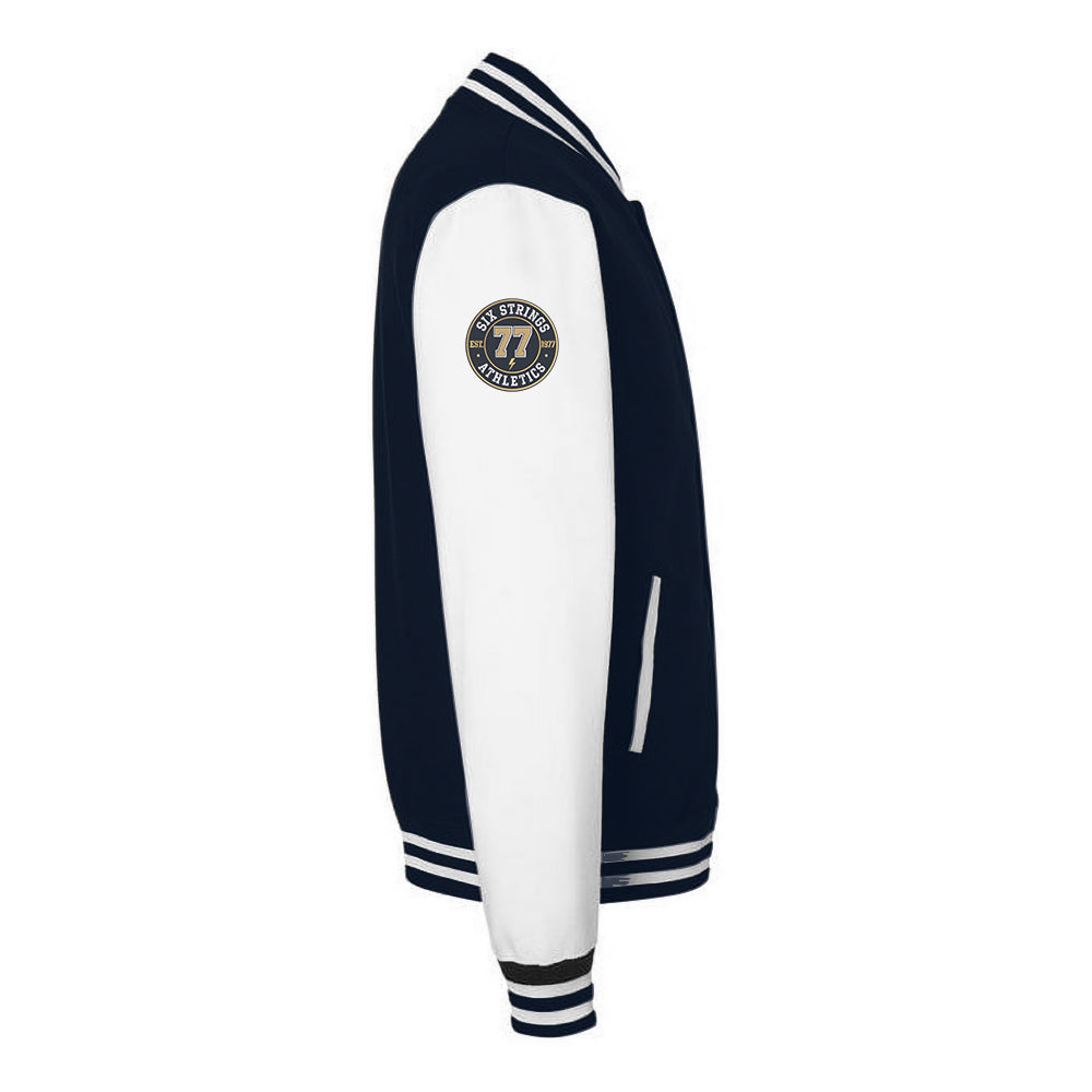 Joe Bonamassa Six Strings collegejakke navy/hvit unisex