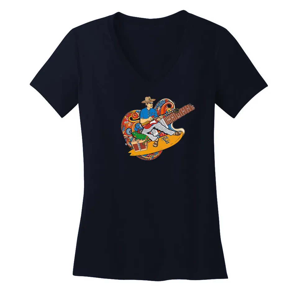 Joe Bonamassa 2024 KTBA at Sea IX V-Neck T-skjorte dame