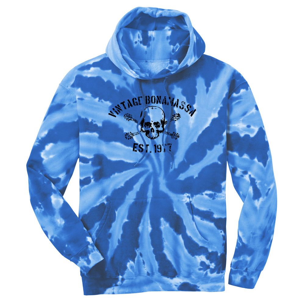 Joe Bonamassa JB Vintage Tie Dye hettegenser royal unisex