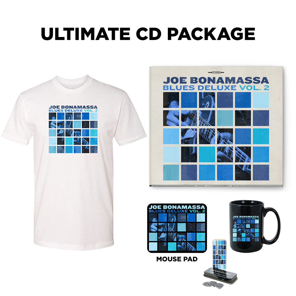 Joe Bonamassa Blues Deluxe Vol. 2 CD + t-skjorte pakke svart