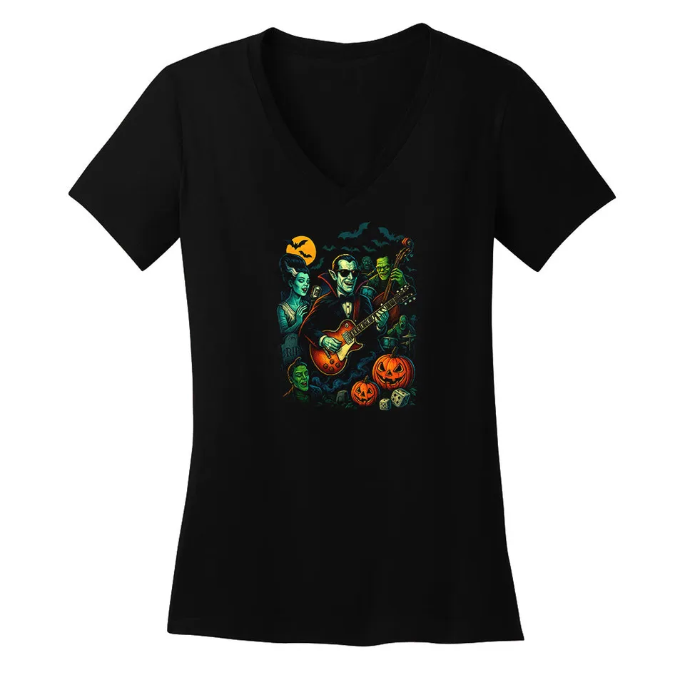 Joe Bonamassa Monster Blues Jam V-hals t-skjorte dame bomull
