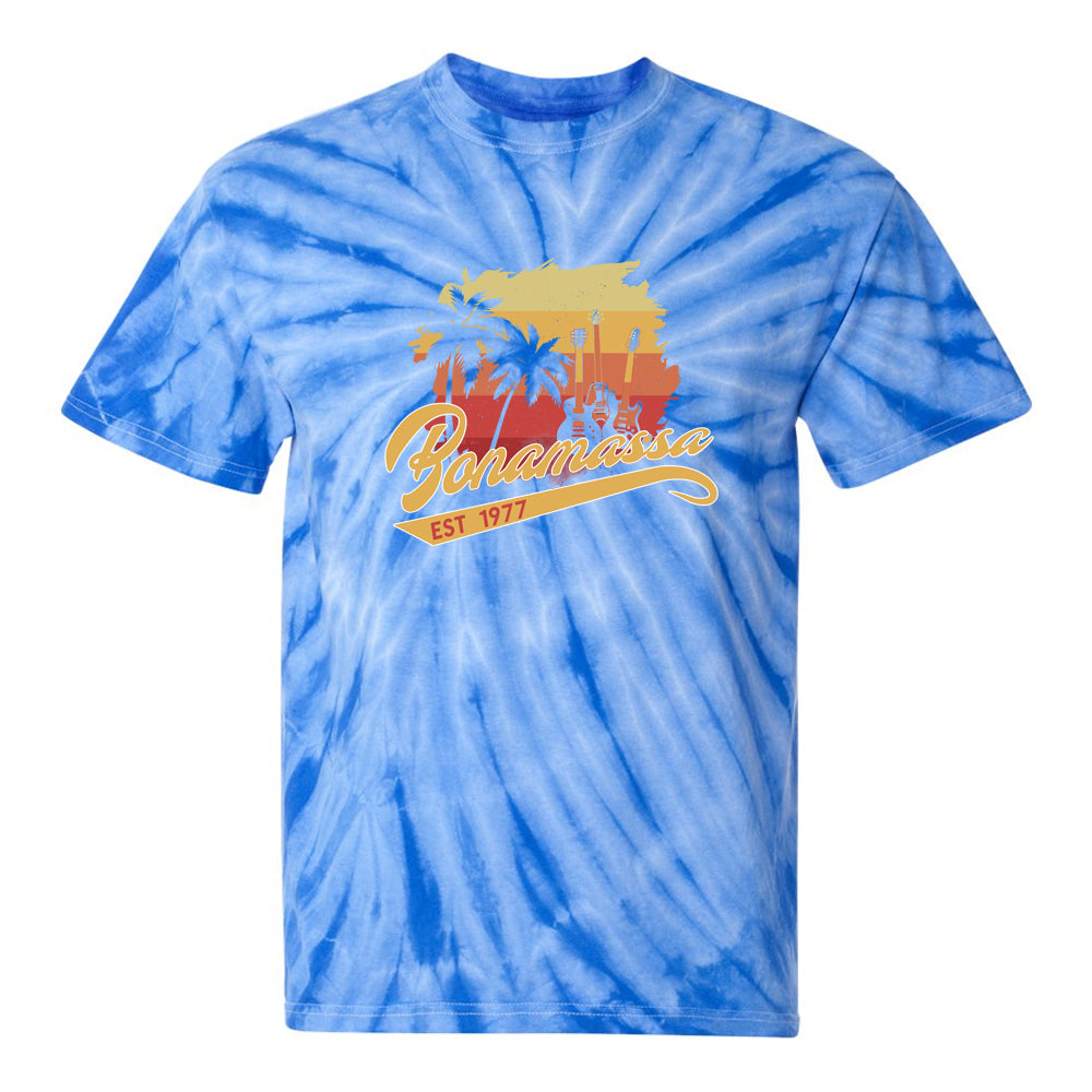 Joe Bonamassa Sunset Tropical Blues tie-dye t-skjorte