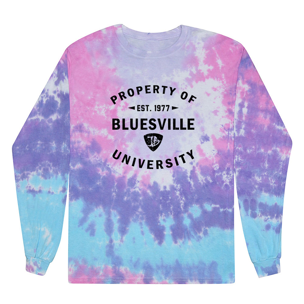 Joe Bonamassa Property of Bluesville University langermet t-skjorte tie-dye