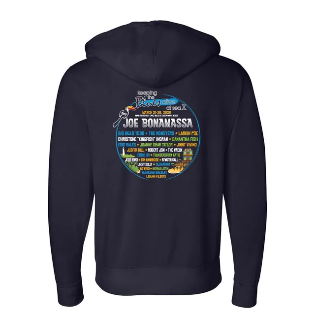 Joe Bonamassa KTBA at Sea hettegenser zip 2025 unisex
