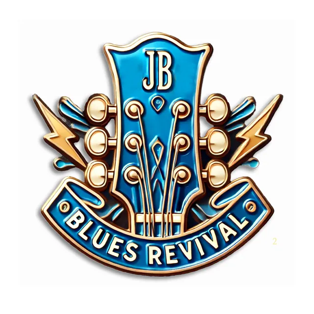 Joe Bonamassa Blues Revival pin gull emalje