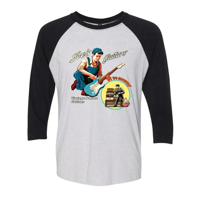 Joe Bonamassa Guitar & Repair Shop 3/4 t-skjorte unisex triblend