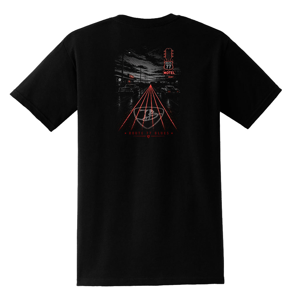 Joe Bonamassa Route 77 Blues lomme t-skjorte unisex