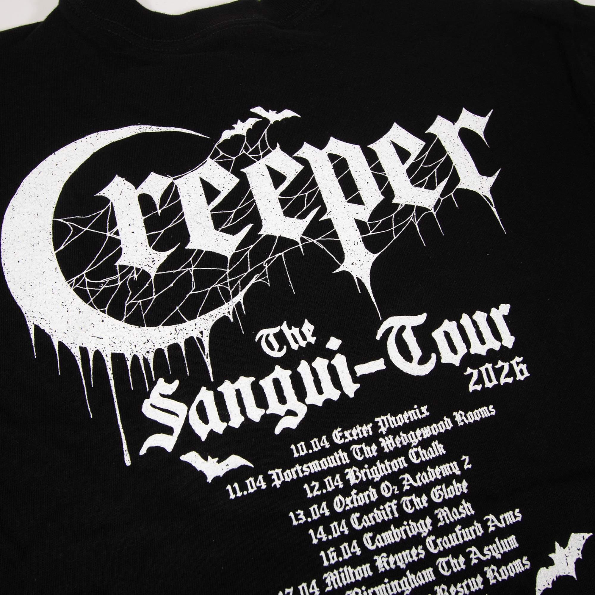 Creeper The Sangui-Tour 2026 Tee t-skjorte svart tour