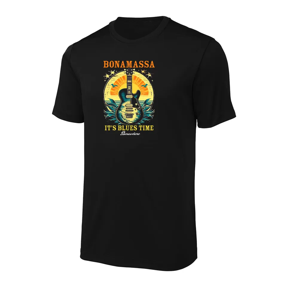 Joe Bonamassa It's Blues Time Somewhere t-skjorte svart UV50