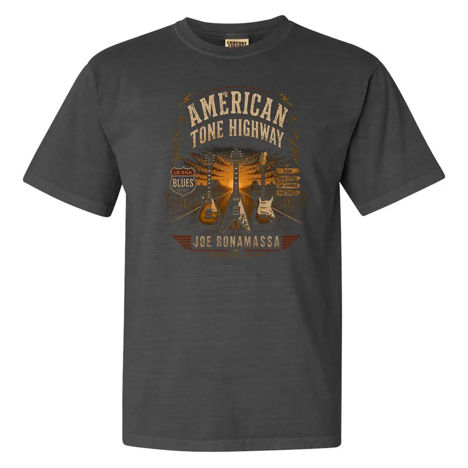 Joe Bonamassa American Tone t-skjorte svart bomull