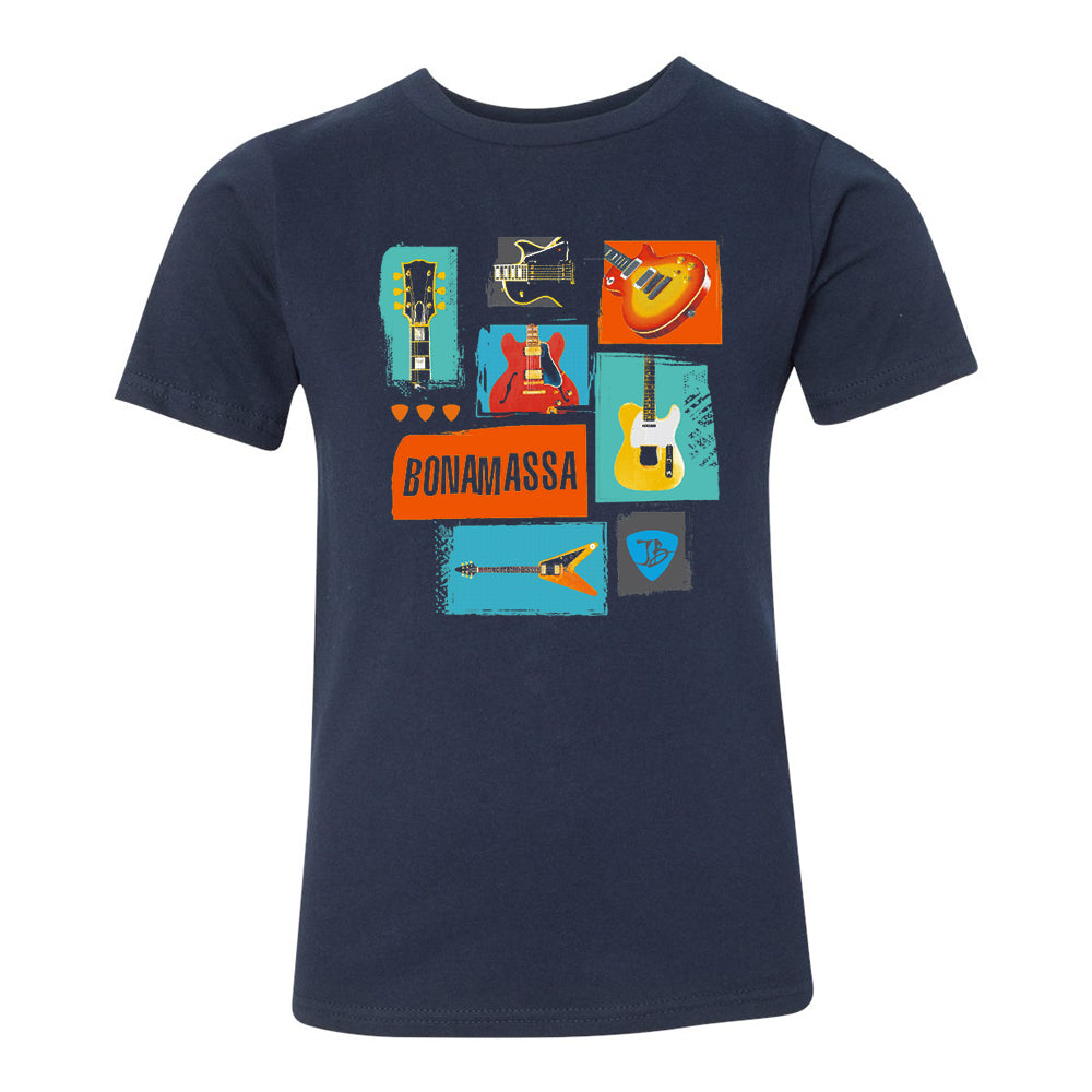 Joe Bonamassa Guitar Bunch t-skjorte barn svart bomull