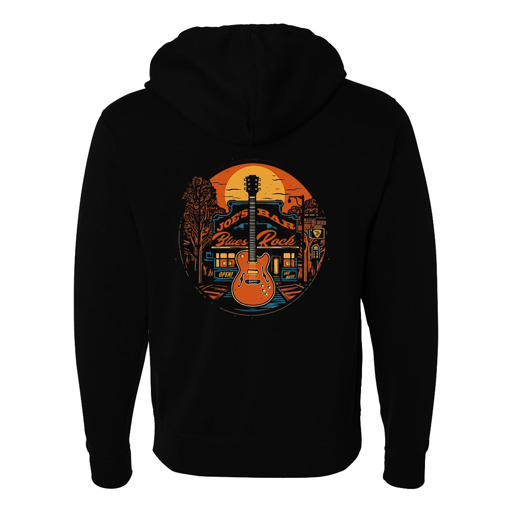 Joe Bonamassa Joe's Blues Rock Bar hoodie unisex glidelås