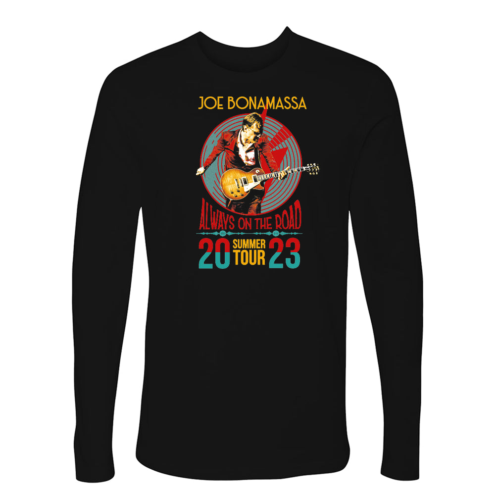 Joe Bonamassa 2023 U.S. Summer Tour langermet t-skjorte svart