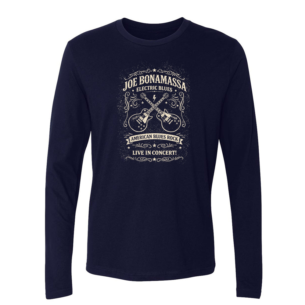 Joe Bonamassa JB Electric Blues langermet t-skjorte bomull svart